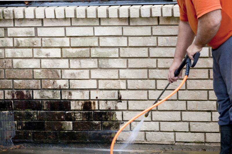 Brick Home Power Washing